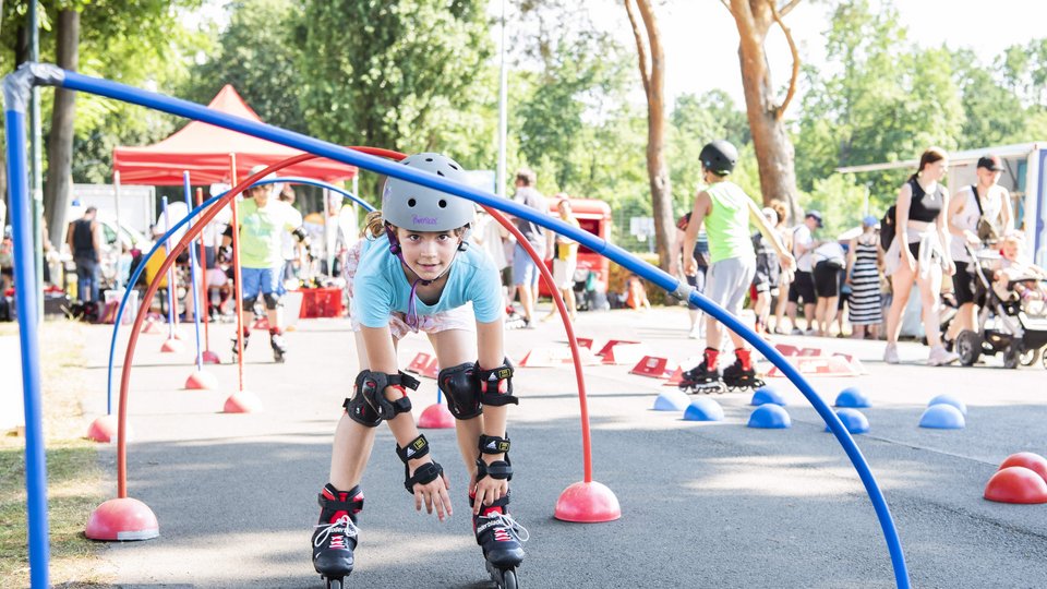 Radsport für Kinder beim Familiensportfest im Olympiapark