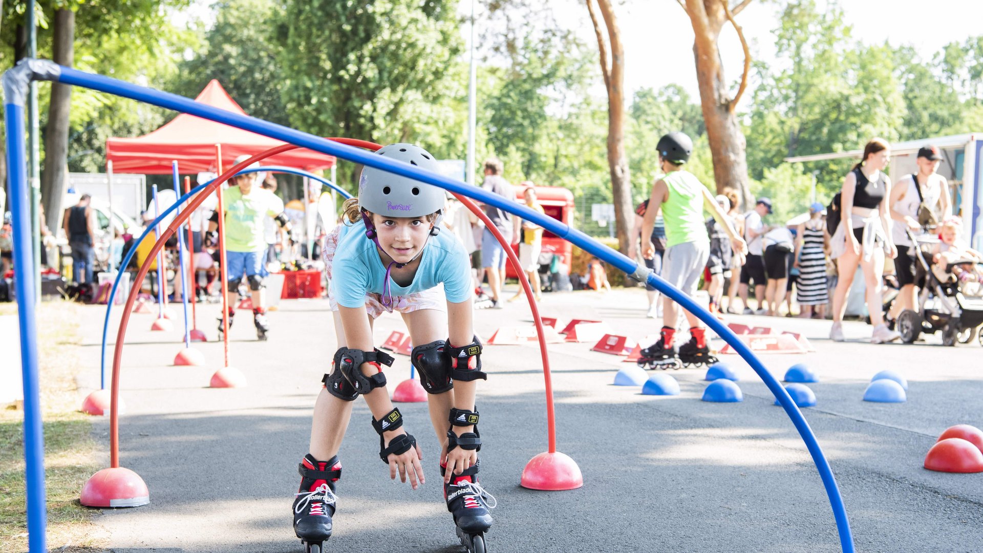 Radsport für Kinder beim Familiensportfest im Olympiapark